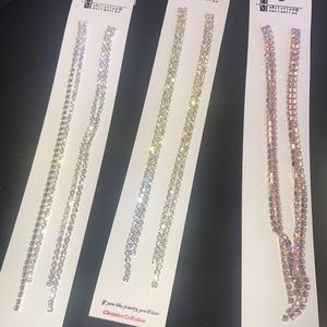 Long Rhinestones Earrings